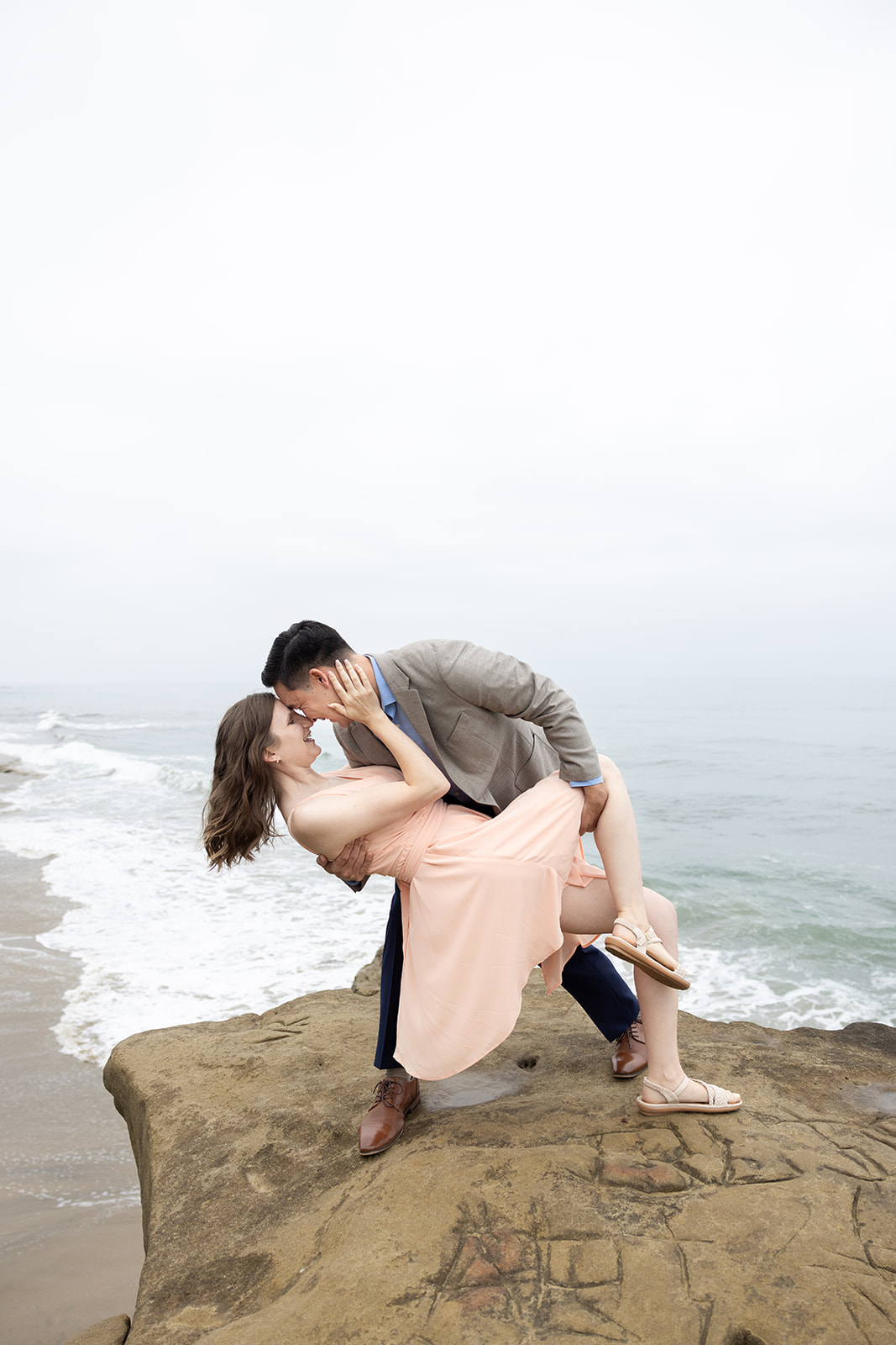 Engagement session at Sunset Cliffs, San Diego