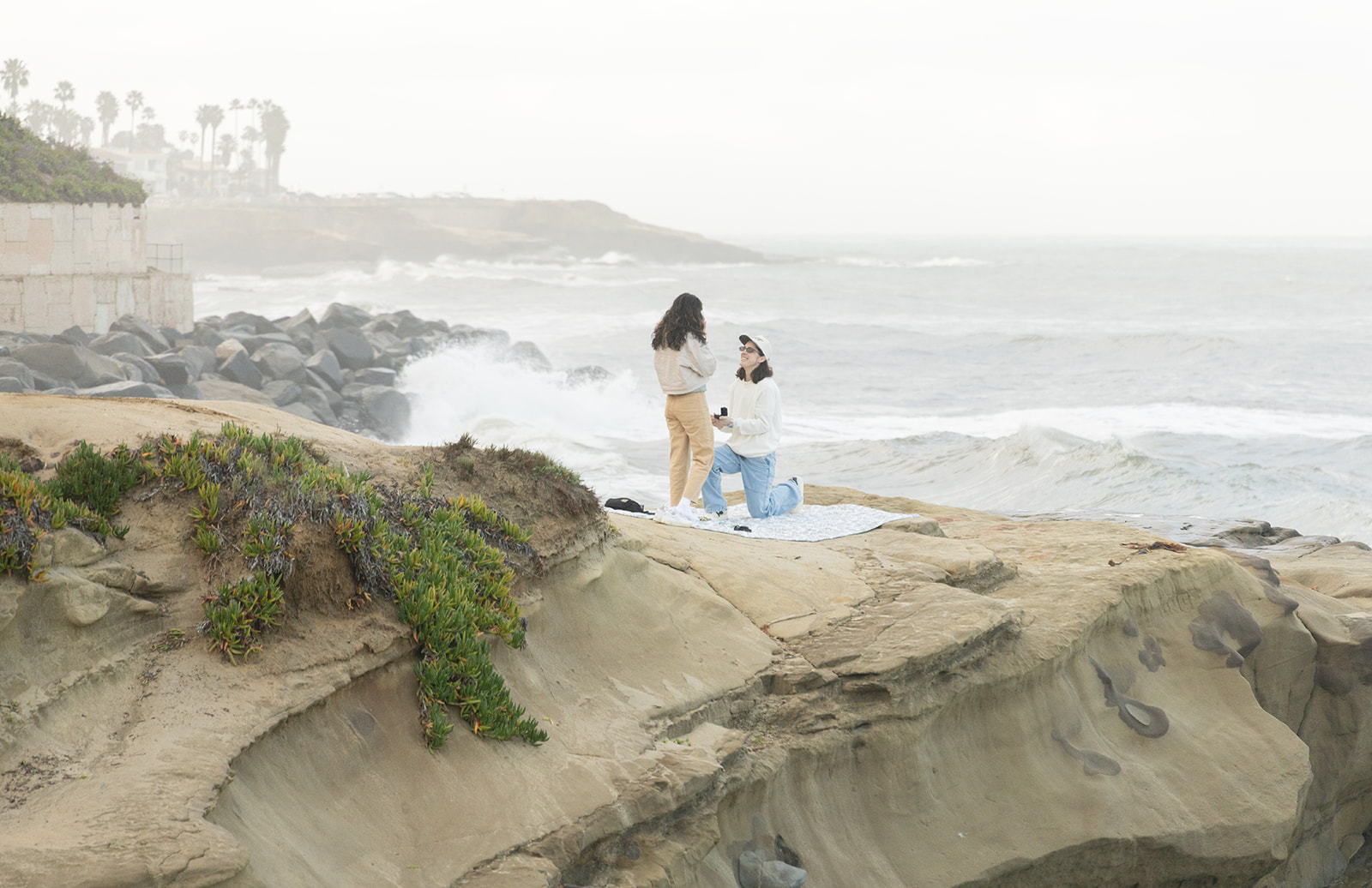 Proposal at Sunset Cliffs, San Diego