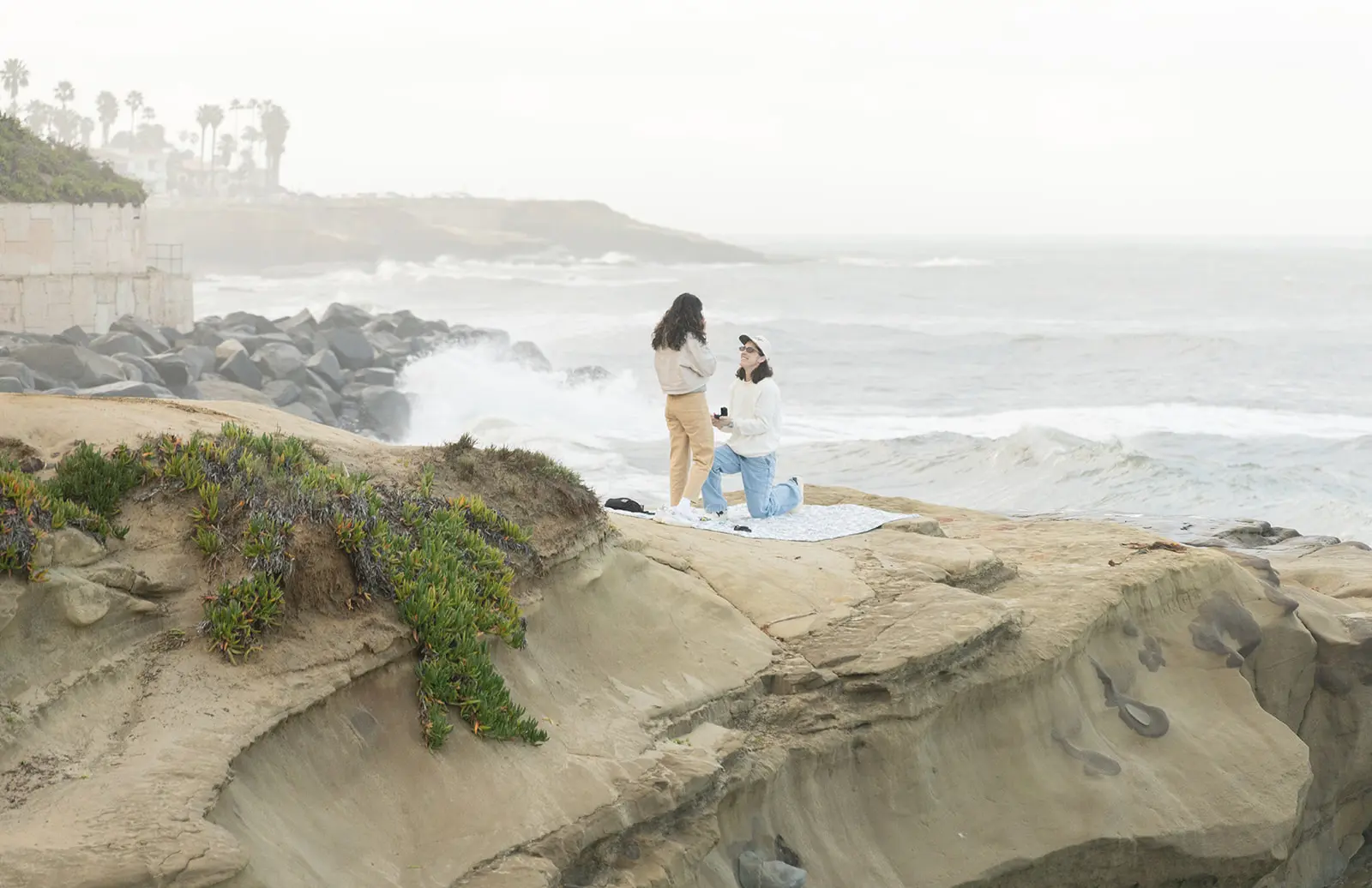 Surprise proposal at Sunset Cliffs San Diego — Lizette & Jesse — Beth Blake Photography